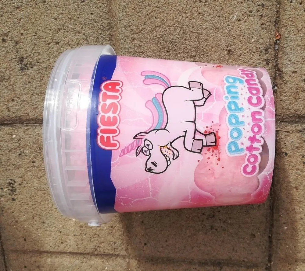 Popping cotton candy