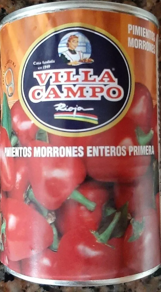 Pimientos morrones enteros