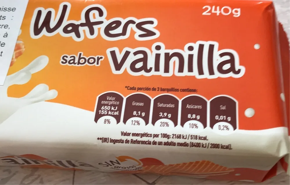 Wafers vainilla