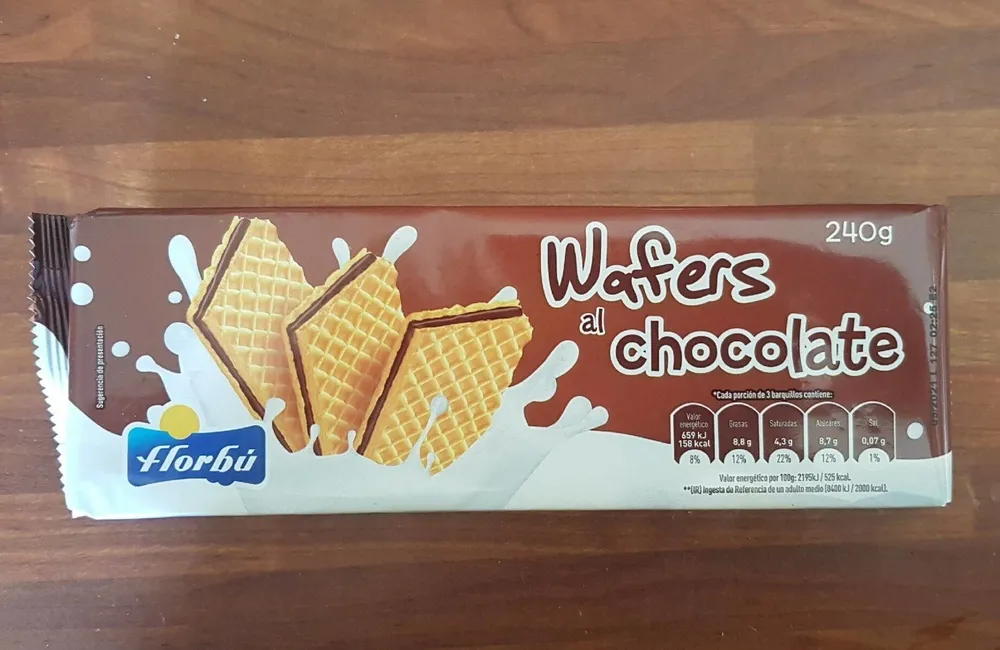 Wafers al chocolate