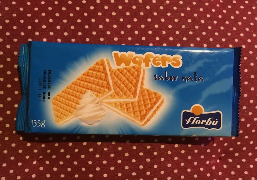 Wafers sabor nata