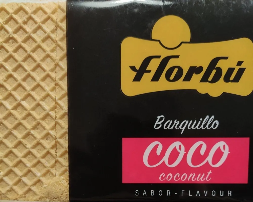 Barquillo coco