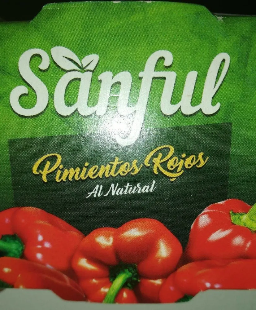 Pimientos rojos al natural