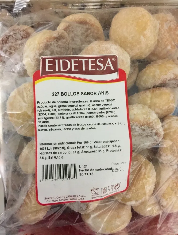 Bollos sabor anis