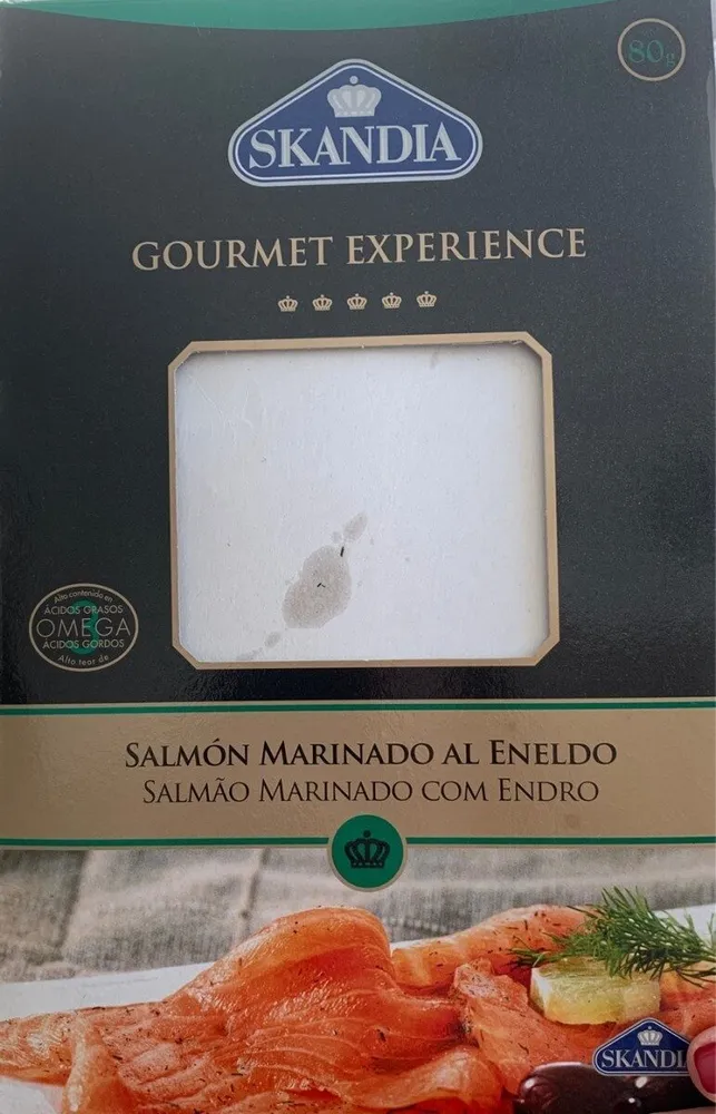 Salmon marinado al Eneldo