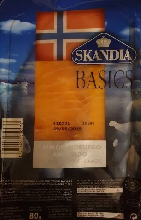 Salmón noruego ahumado