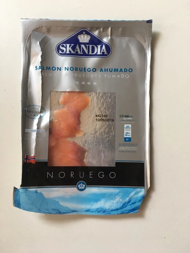 Salmón noruego ahumado