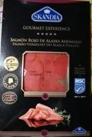 Salmón rojo de Alaska ahumado