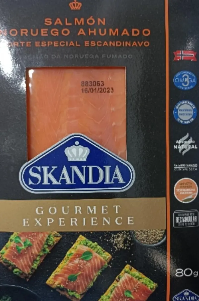 Salmón noruego ahumado
