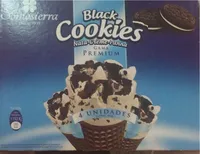 Black cookies nata-creme-panna