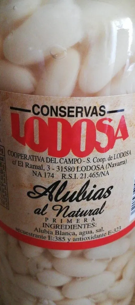 Alubias al natural