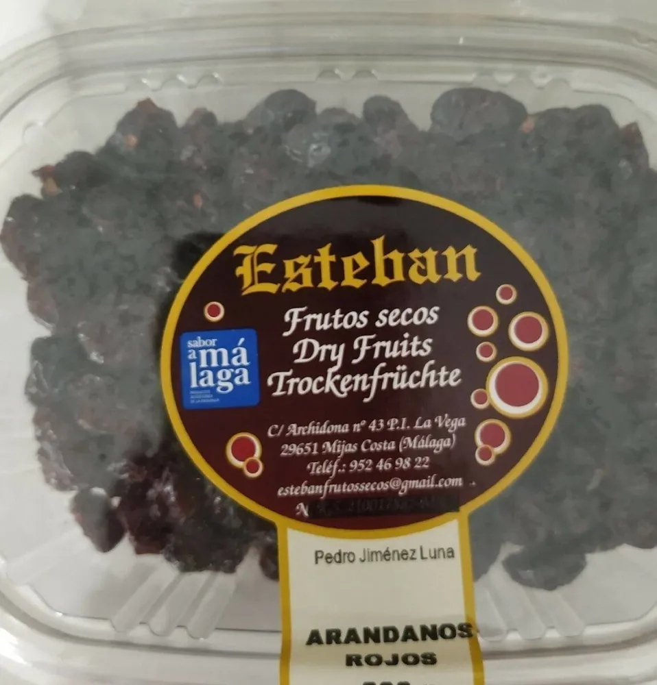 Arándanos secos