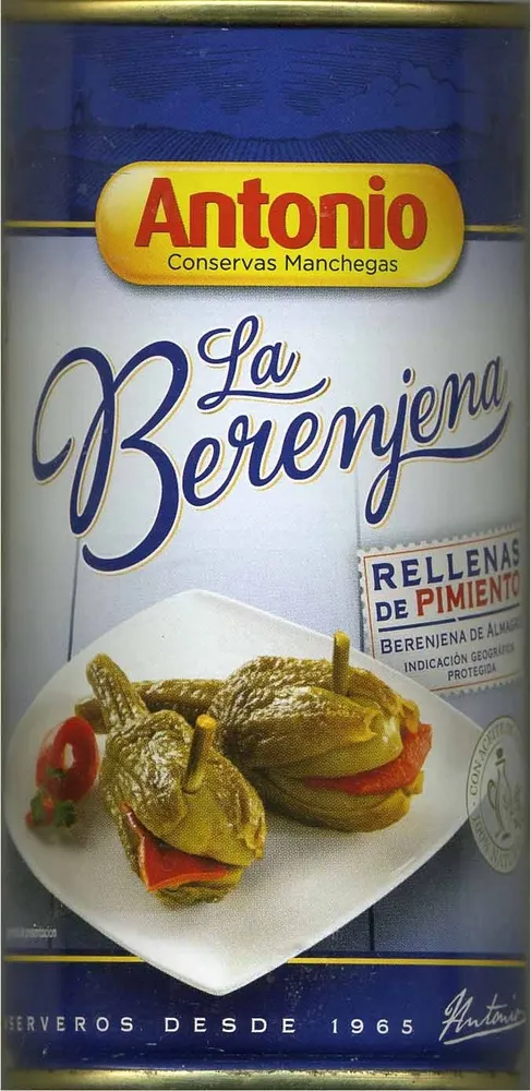 Berenjenas rellena de pimiento origen Almagro