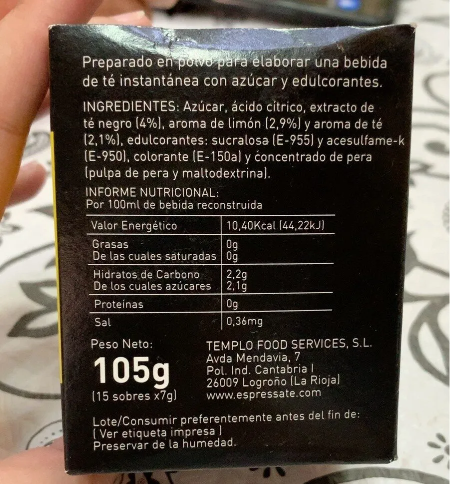 Instant ice tea