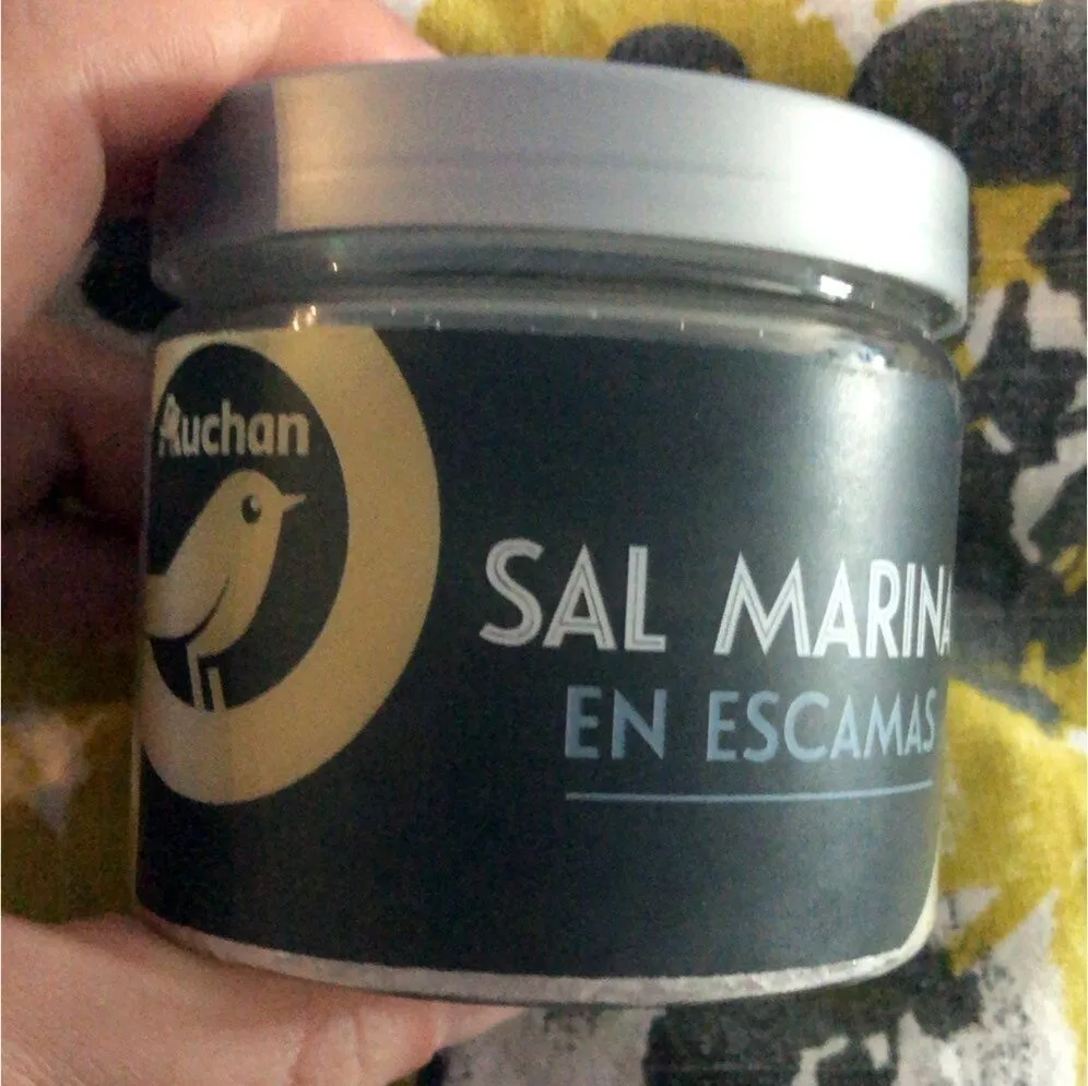 Sal marina en escamas