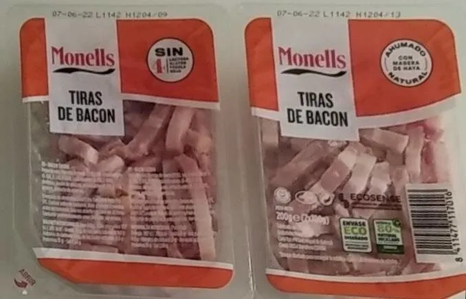 Tiras de Bacon Ahumado Natural