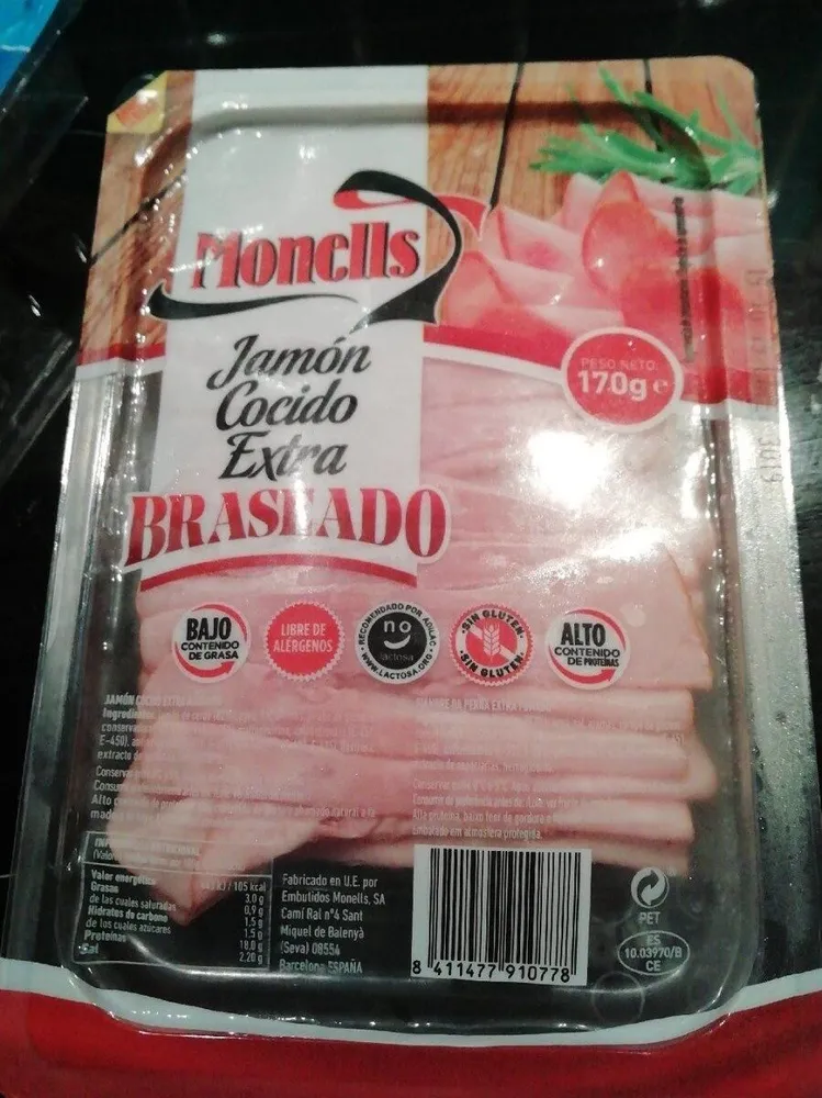 Jamón cocido extra braseado