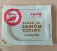 Tiras de jamón cocido braseado