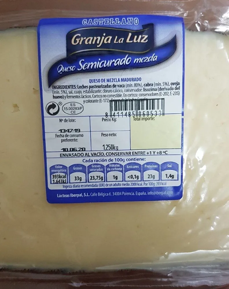 Queso semicurado mezcla