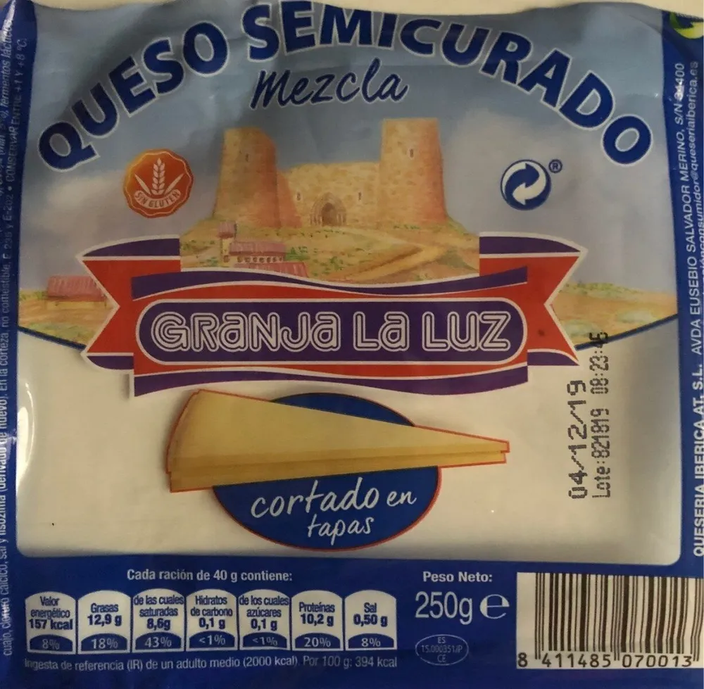 Queso semicurado mezcla