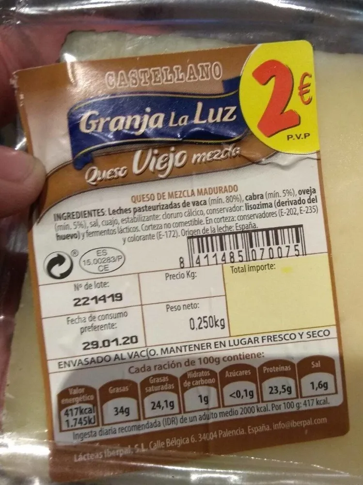 Queso Viejo mezcla