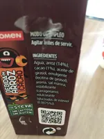 Bebida de arroz con cacao