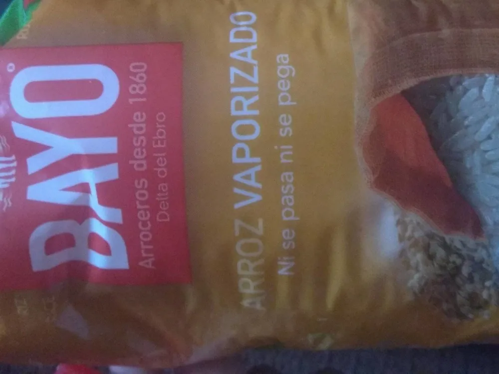 Arroz vaporizado bayo