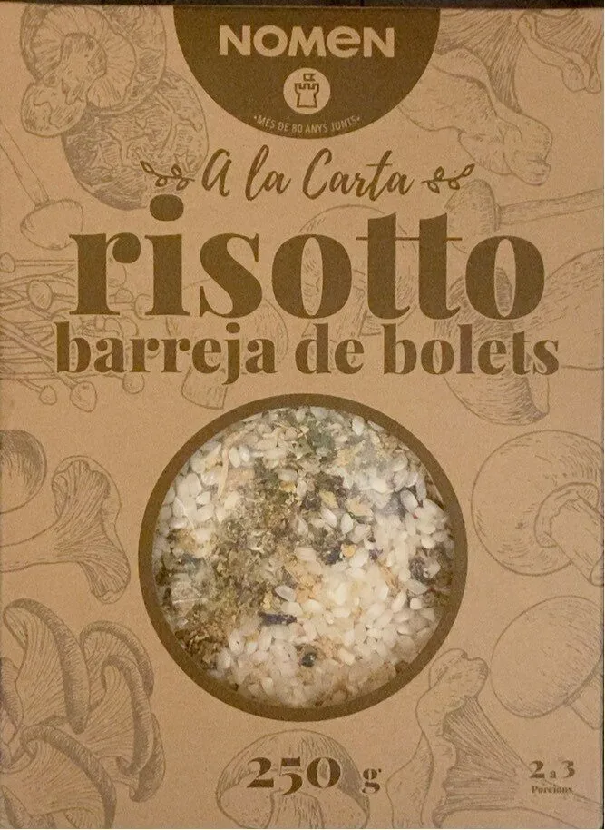 Risotto barreja de bolets