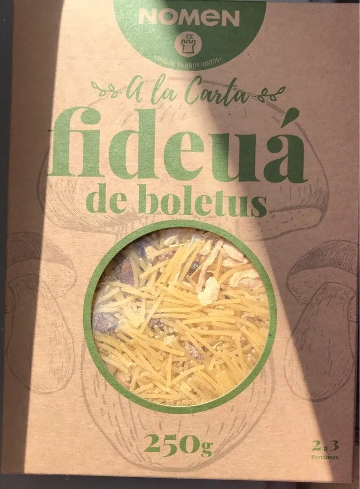 Fideuá de boletus