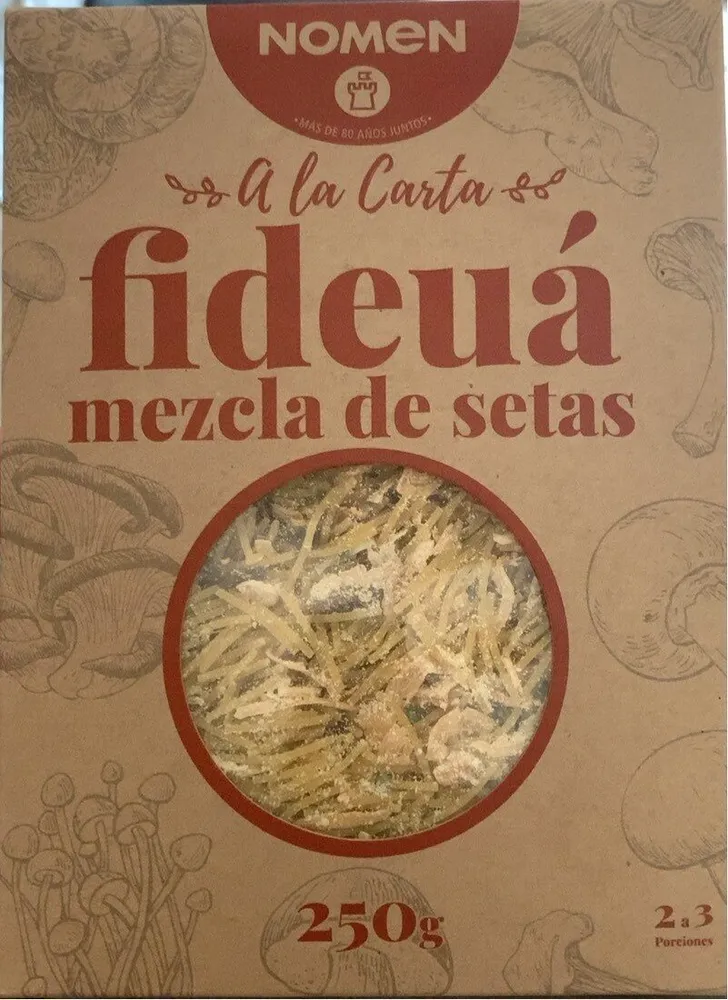 Fideuá mezcla de setas