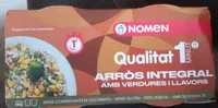 Arroz integral con verduras y semillas