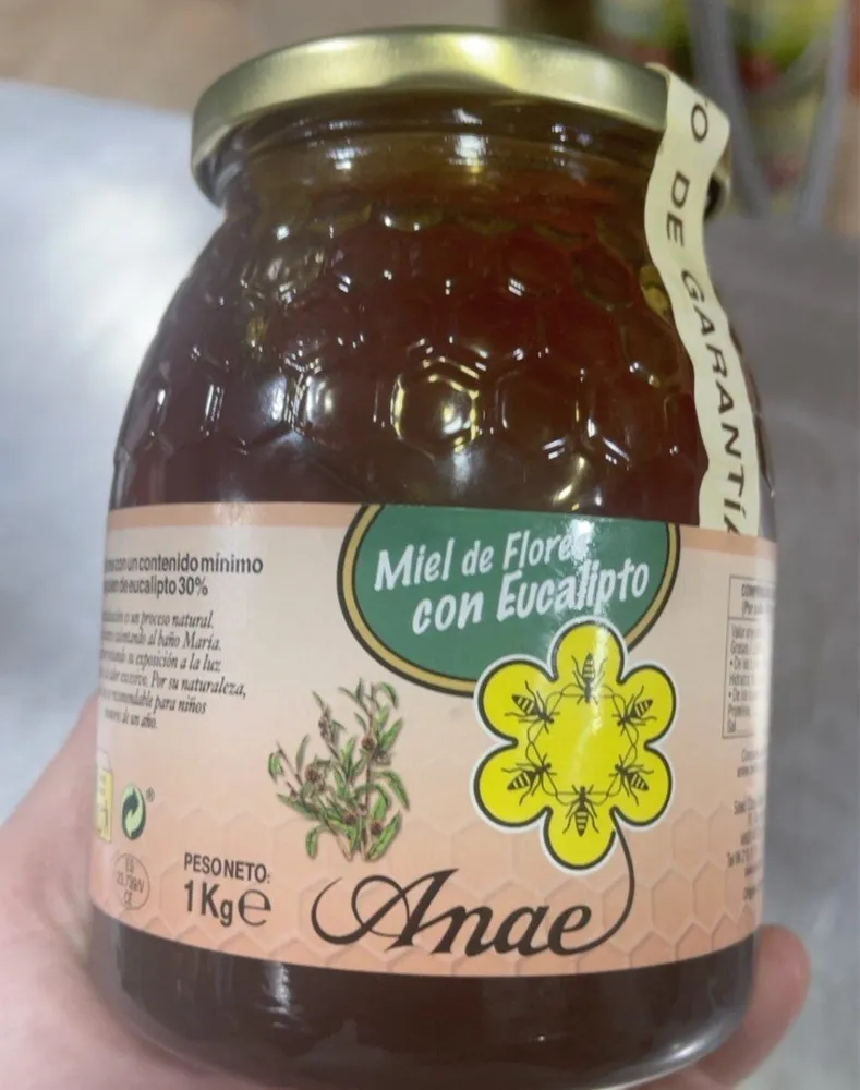 Miel de flores con eucalipto