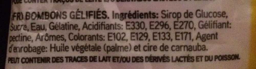 Bonbons gélifiés