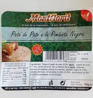 Paté de pato a la pimienta negra