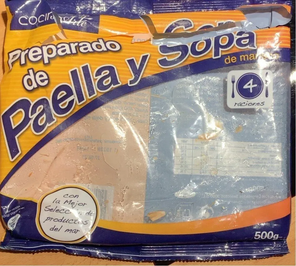 Preparado de paella y sopa