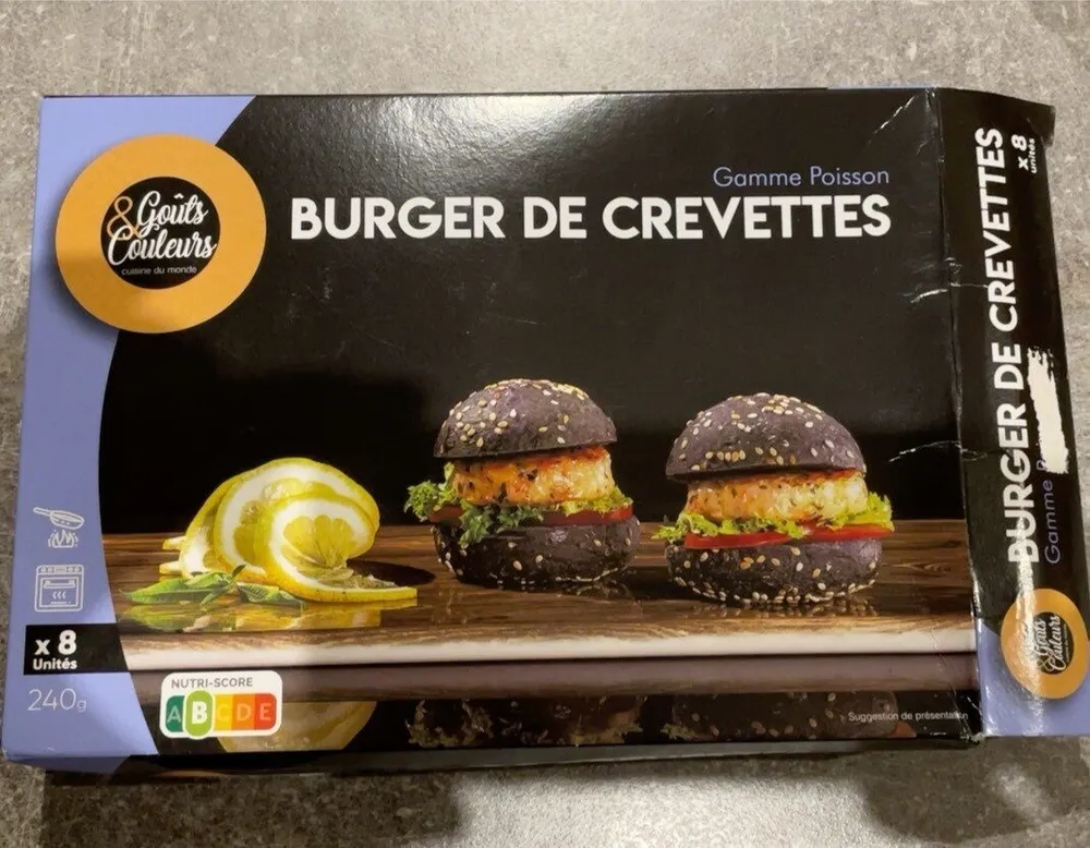 Burger de crevettes