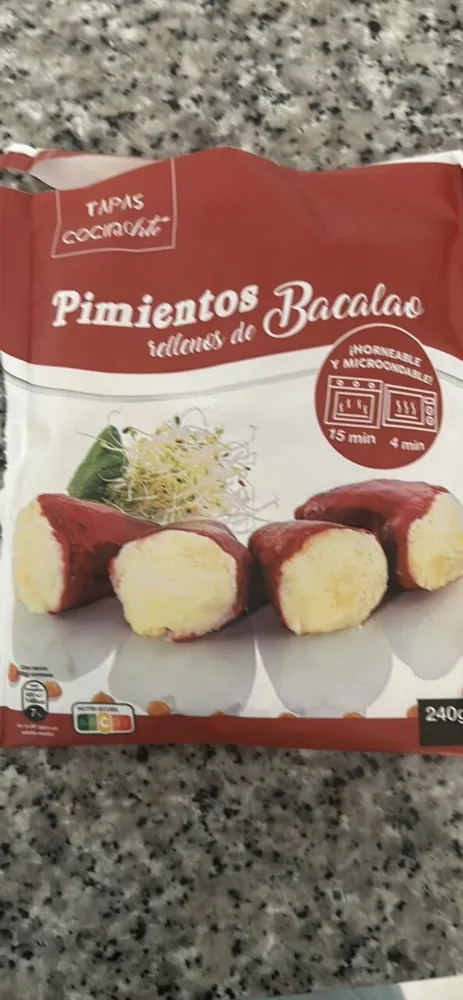 Pimientos rellenos de bacalao