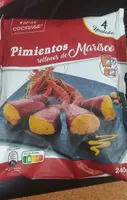 Pimientos rellenos de marisco