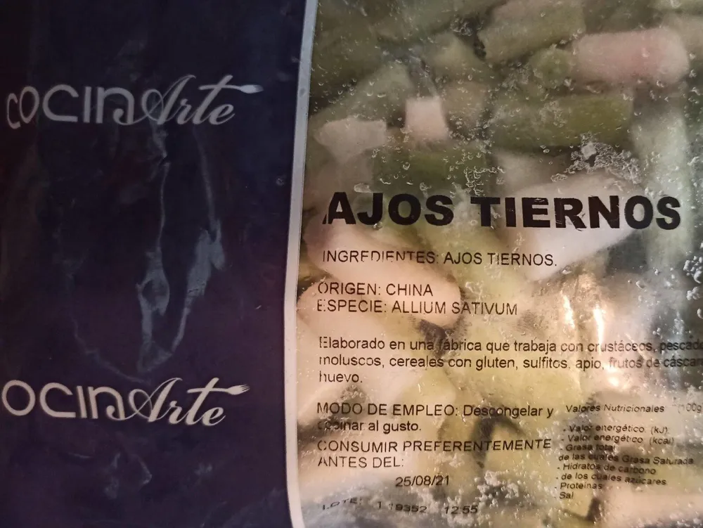 Ajos tiernos