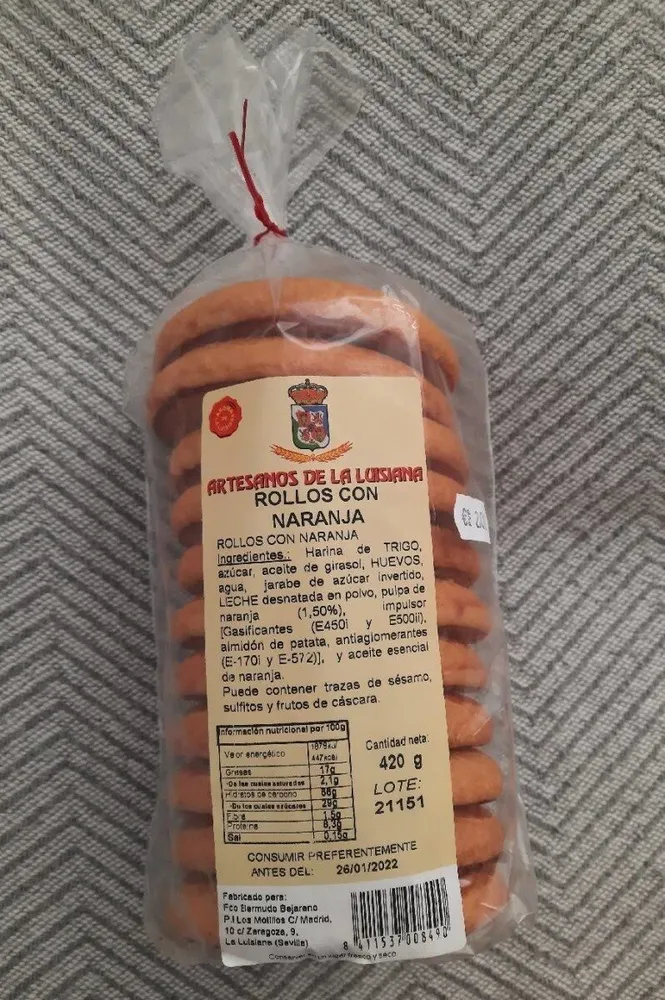 Rollos con naranja