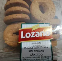Rollos de almendra sin azúcar añadido