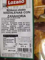 Magdalenas con zanahoria sin azúcar
