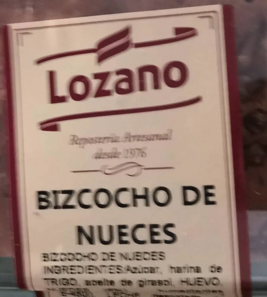 Bizcocho de nueces