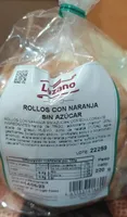 Rollos con naranja sin azúcar