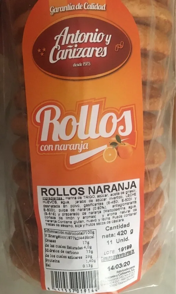 Rollos con Naranja