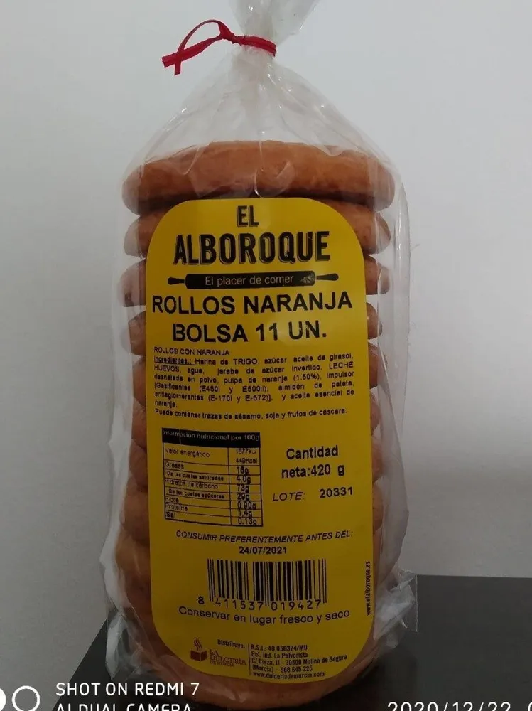 Rollos de naranja