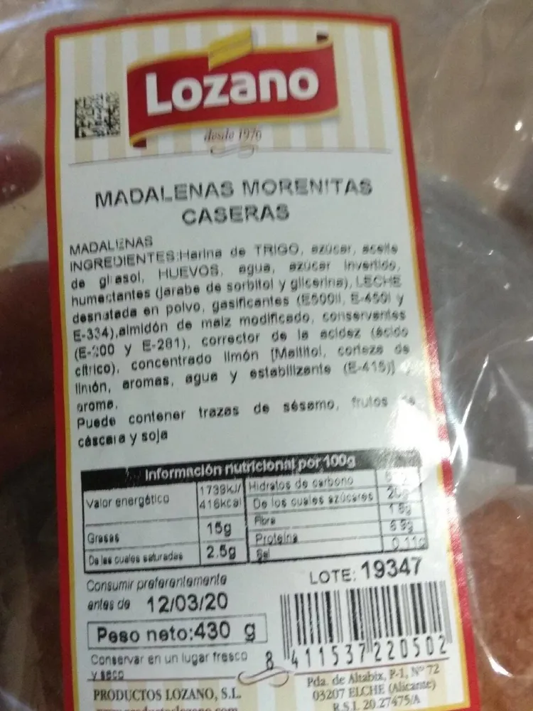 Magdalenas caseras