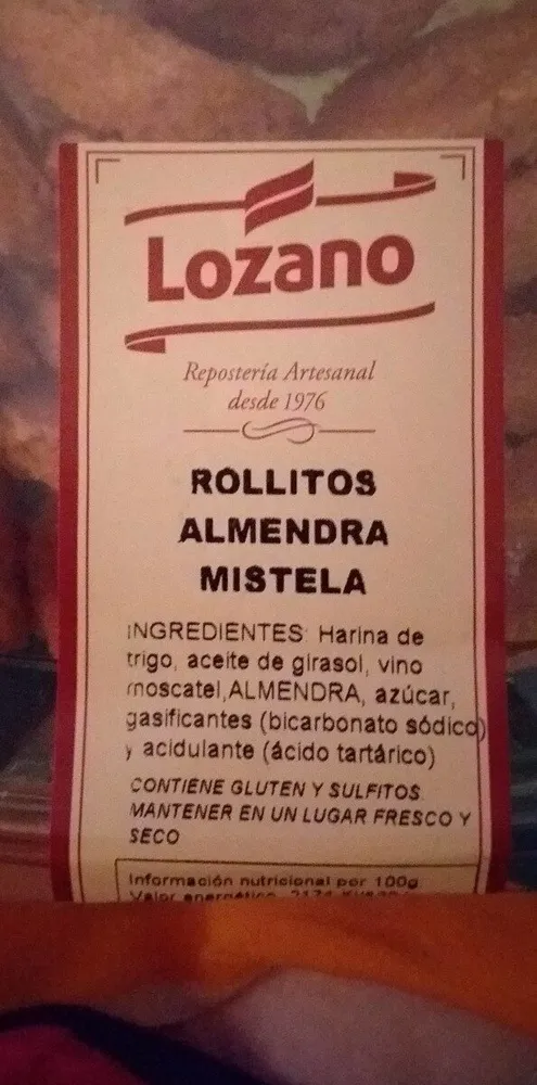 Rollitos Almendra Mistela