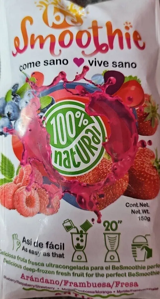 Fruta ultracongelada (arandanos, frambuesa y fresa)