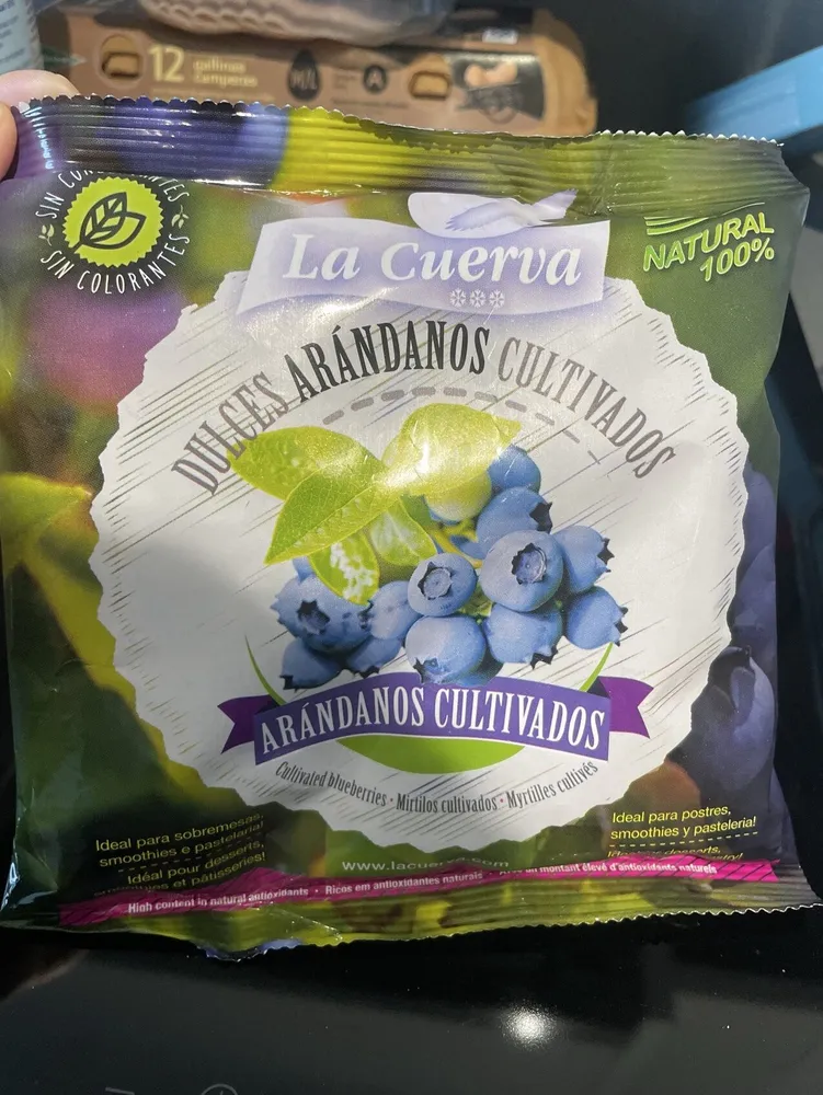 Dulces arándanos cultivados